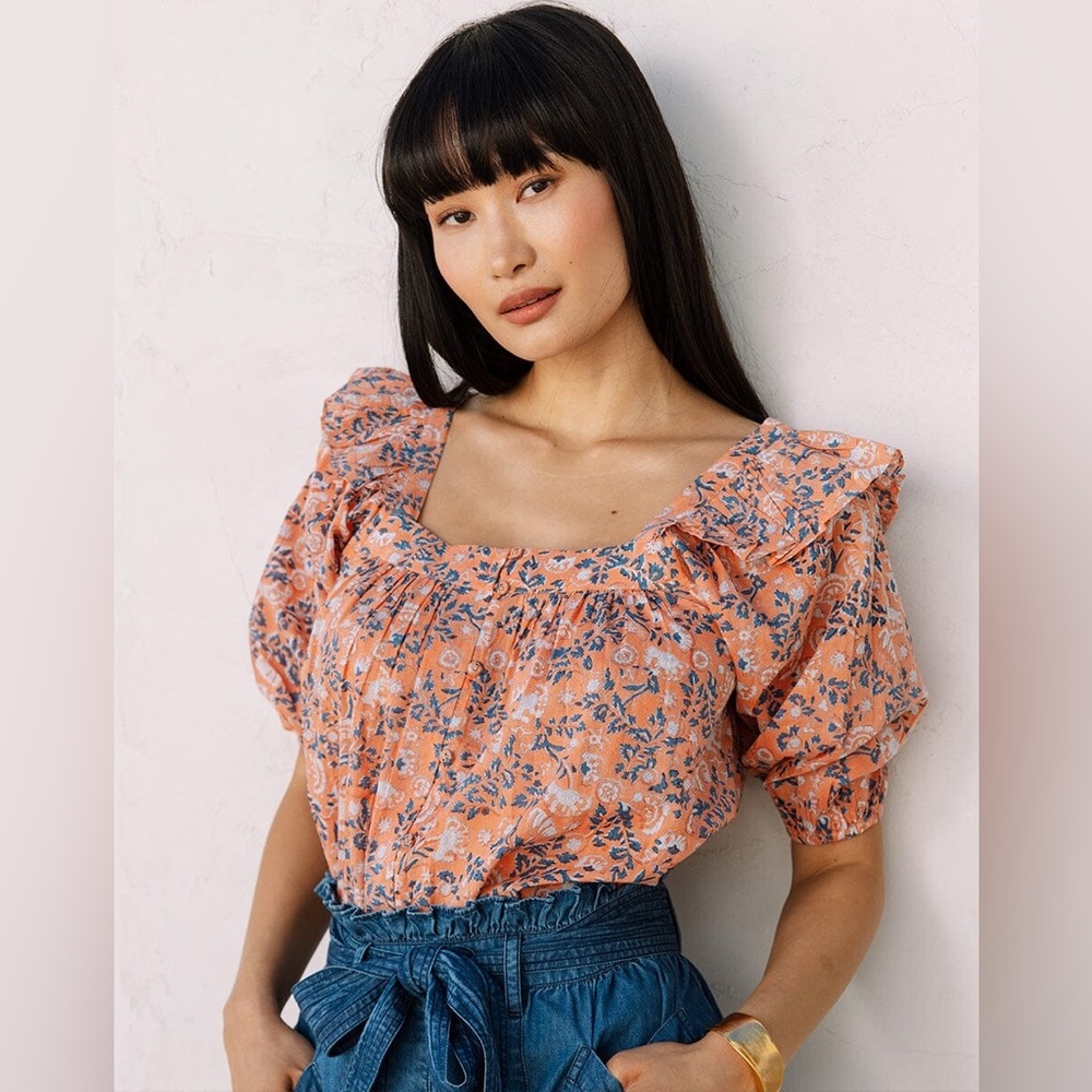 Cleobella Mariana Blouse in positano floral size XS